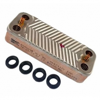 3.021693 Теплообмінник вторинний ГВП 16 пластин IMMERGAS Mini Nike/Eolo 28 3E, Maior Eolo 28 4E, Victrix 26